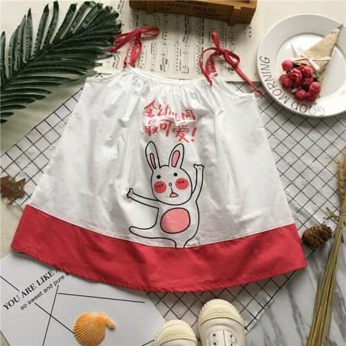 Tonytaobaby Summer New Baby Girl Full Kindergarten Cute Color Suspenders Cotton Dress
