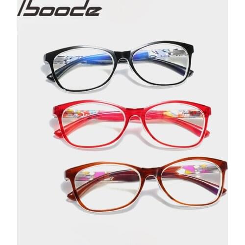 Iboode Anti-Blu-ray Reading Glasses HD Men Hyperopia Eyeglasses Women Ultralight Classic Square Presbyopia Goggles +1.0 to 4.0