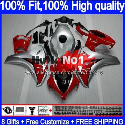 OEM Injection For HONDA CBR1000 CBR 1000 RR CC Red silver 48MC.13 CBR 1000RR 2008 2009 2010 2011 CBR1000RR 08 09 10 11 Fairing