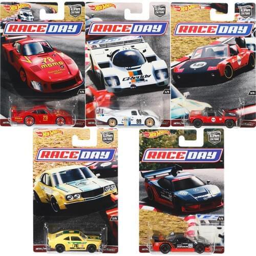 Hot Wheels Car 1:64 Car Culture Race Day MAZDA ACURA Collector Edition Metal Diecast Model Car Kids Toys Gift