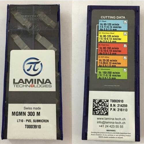 MGMN300-M LT10 100% Original LAMINA carbide insert with the best quality 10pcs/lot free shipping