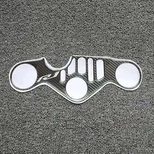 Motorcycle 3D carbon fiber Top Fork Yoke Protector Decal sticker For YAMAHA R1 R1M 2015-2021 2016 2017 2018 2019 2020