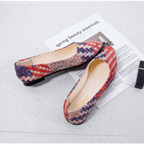 2021 Newest Women Suede Flats Fashion High Quality Basic Mixed Colors Pointy Toe Ballerina Female Pretty Flat Slip On Shoes