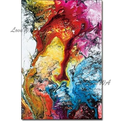 New Arrival Abstract Colorful Abstract Canvas Oil Painting Modern Hand-painted Wall Decor Fine Art Paintings Artwork For Decor