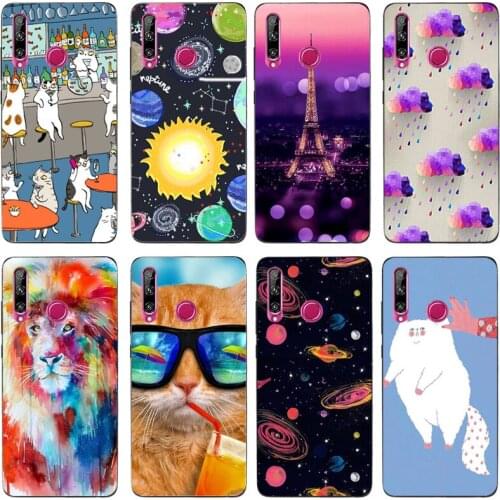 New Fashion Cartoon Phone Case for Huawei Y6P TPU Back Full Protective Fundas Couqe for Huawei P Smart 2020 6.3 inch