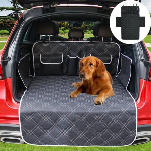 Car Boot Protector for Dog Universal Waterproof Scratch-Resistant with Side Protection Robust Nonslip Car Boot Dog Blanket