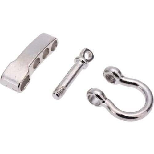 D bow Stainless Steel Adjustable 550 PARACORD PARACHUTE CORD LANYARD SURVIVE BRACELET SHACKLE BUCKLE accessory