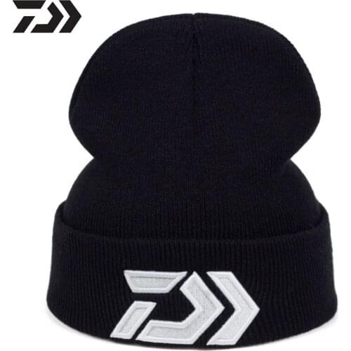 Daiwa Winter, Spring, Autumn Fishing Hat, Outdoor Knitted Wool Hat, Warm, Sunscreen, Breathable, Windproof, Sunshade Fishing Hat