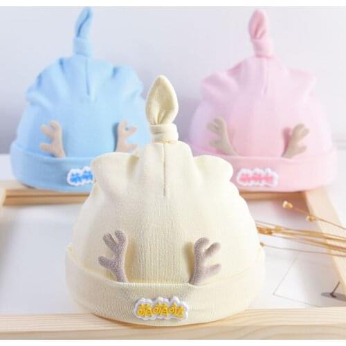 Newborn Girl and Boy Hats Baby Soft Warm Crochet Knit Cartoon Beanie Cap Cute Children Hats Winter and Autumn for 0-6 Months