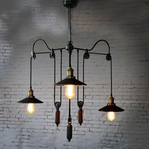 Vintage fashion pulley art pendant light special club bar lamp YT1837