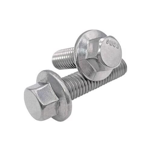 10pcs 5/16-18 hex screws external hexagon socket combination flanged bolts full thread male screw stainless steel 1" inch length