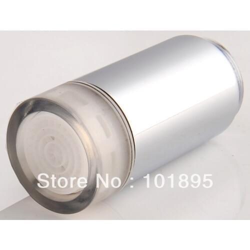 X4104M - Luxury Chrome Finish Male Thread M24x1 Brass Faucet LED Aerator