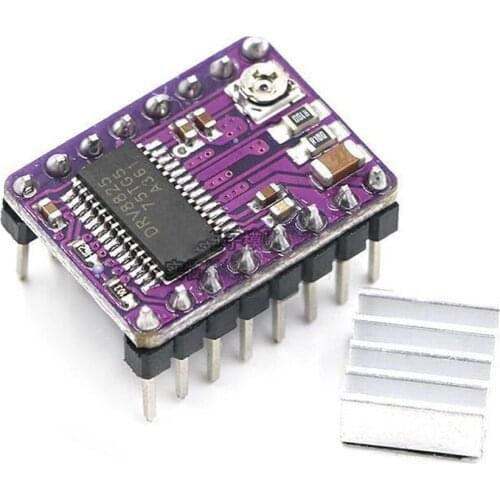3d printer parts 1PCS 3D Printer Stepstick Drv8825 Stepper Motor Driver Reprap 4 PCB Board + Free shipping replace A4988