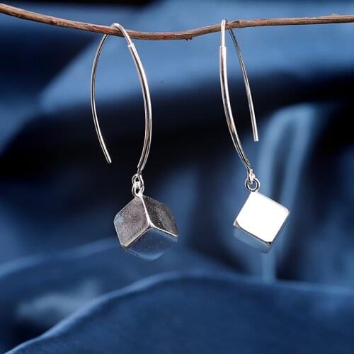 S925 sterling silver jewelry handmade ethnic style ladies earrings