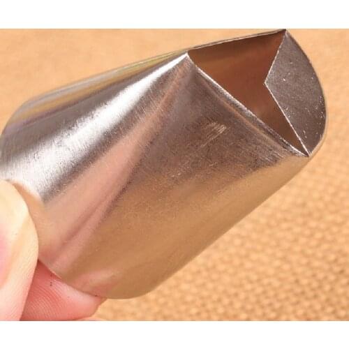 1PC F05 Triangle Leaf Shape Stainless Steel Cream Icing Piping Nozzle Sugar Craft Cake Making Pastry Dessert Decorating Tools