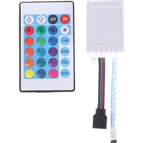 1Pc 24-Key RGB Controller RGB Set Infrared Remote Control RGB Light Strip Dimmer