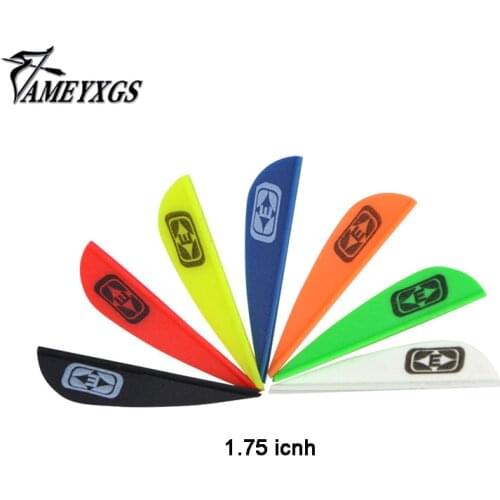 30/60/90Pcs Archery Hunting 1.75inch Rubber Feathers Teardrop-Shaped Fit For Carbon Fiberglass Arrows Shooting Accessories