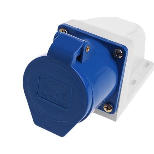 32 Amp 3pin Industrial Socket 220V-250Volt Weatherproof IP44 Waterproof 2P+E 32A