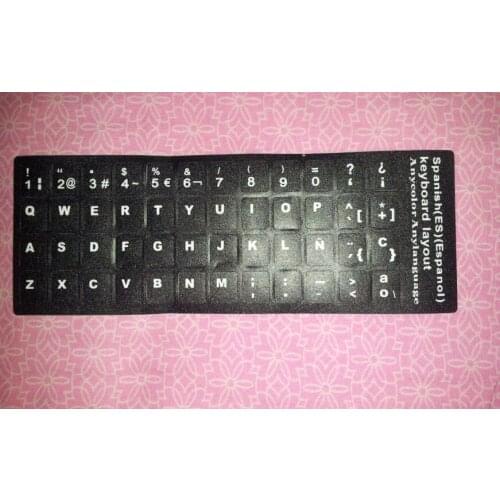500pcs Spanish keyboard sticker + 500pcs German keyboard sticker