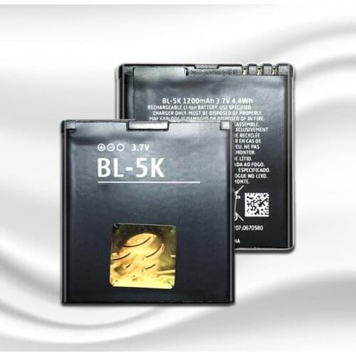 High Qualtiy Cell Phone Battery BL-5K 1300mAh For Nokia N85 N86 N87 8MP 701 X7 X7 00 C7 C7 00 BL 5K