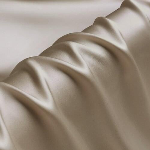 100% silk charmeuse satin 16mm 114cm(45") width multicolor camel for wedding dress ribbons pajamas NO.15