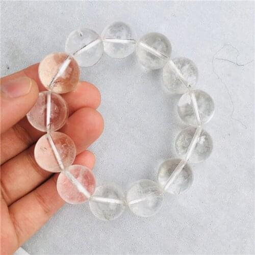 16mm Pure natural crystal white play bracelet play accessories bracelet free