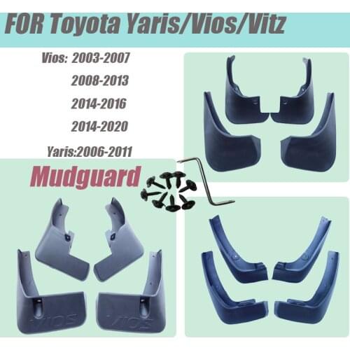 For Toyota Vios Yaris L/FS mudguards Toyota car Fenders Toyota mud flaps splash guards auto accessories 2003-2019