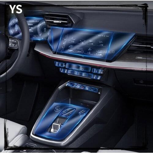 Car Interior Center Console Transparent TPU Protective Film Antiscratch Repair Film Accessorie Refit LHD RHD For Audi A3 8Y 2021