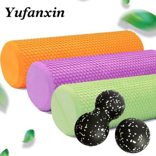 EVA High density Yoga Foam Roller Pilates Exercises massage roller Fitness Gym muscle massage column toolEquipment Brick 45/60cm