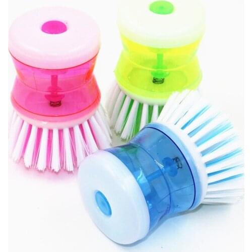Hydraulic Plastic washing brush pot multicolor kitchen gadgets Wash Tool Pan Dish Bowl Palm Brush Scrubber Cleaning