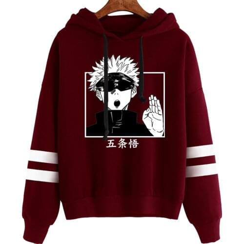 Jujutsu Kaisen Japanese Anime Hoodies Men Japanese Harajuku Sweatshirts Cool Streetwear Graphic