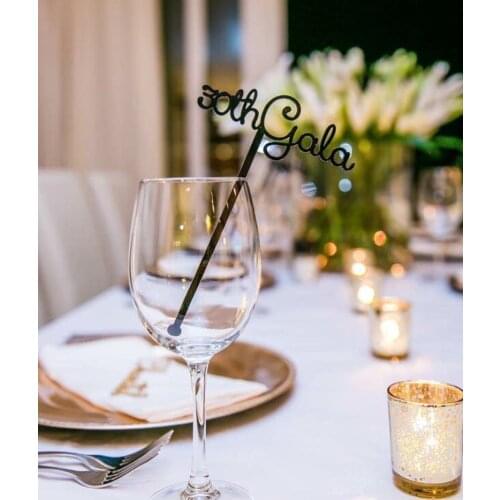 Personalized Name Drink Stirrers Swizzle Sticks Cocktail Wedding Calligraphy Guest Names Birthday Centerpiece Custom Acrylic Tag