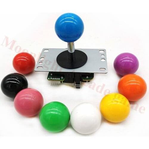 2PCS Copy Sanwa Quality 5Pin 8way game fighting Joystick Multi Color Balltop for Arcade Game Machine PC MAME Pandora box console