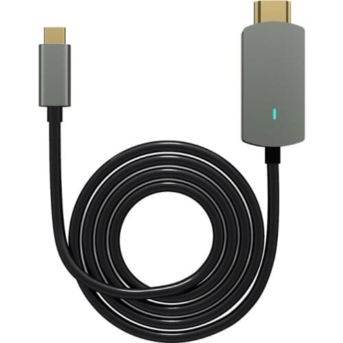 5.9ft USB C to HDMI-compatible Cable Adapter Updated Version 4K 60Hz ABS Cable Type C to HDMI-compatible for TV Phone