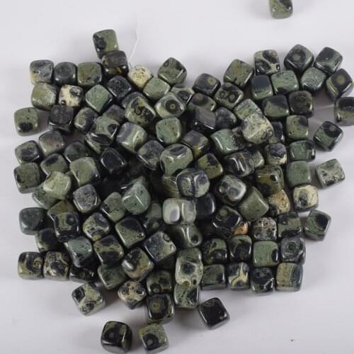 230g kambaba Jasper Tumbled Stone Irregular Polishing Natural Rock Bead Chakra Healing Home Decoration Garden Fountain Feng Shui