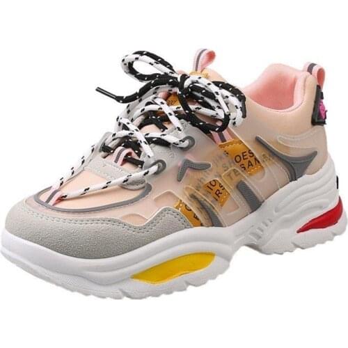 Women Casual Shoes Platform 4CM High Quality Fashion Outdoor Girl Leather Chunky Sneakers Female Zapatos De Mujer Tenis Feminino