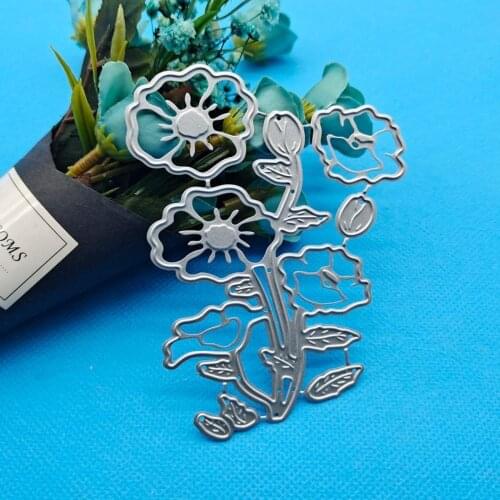 Metal Cutting Dies Cut Die Mold Flower Leaf Branch Scrapbook Paper Craft Knife Mould Blade Punch Stencils Dies