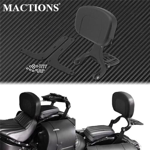 Motorcycle Backrest & Mount Kits Multi Purpose Adjustable Driver Passenger Backrest Black For Indian Scout 2014-20 Chief Vintage