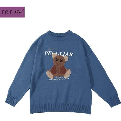 TB TOBE2021 Spring Winter Mens Sweater cotton material oversized design for young teenagers daily wear unisex lady pullover top