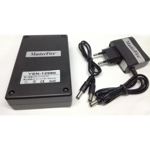 Portable DC 12V 9800mah Super Rechargeable Lithium-ion Battery YSN-12980 with Plug For LED Lights CCTV Camera Batteries