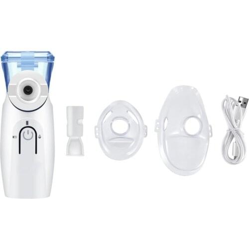 Handheld Portable Inhale Humidifier Ultrasonic Atomizer Silent Nebulizer Children Adult Steaming Skin Face Care Tool
