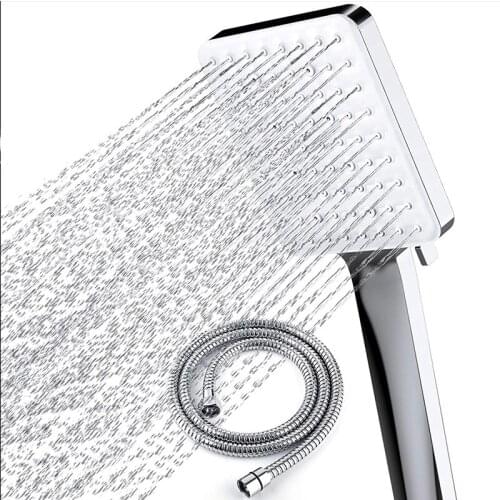 Europe, America and Japan 6-Function Square Handheld Set Concealed Shower Arm 6-Function Pressurized Shower Set