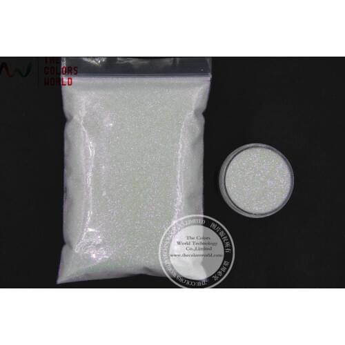 TCR325 White color with bullion iridescent purple glitter 0.2MM Size Hexagon shape amazing sparkles for Nail Art and DIY supplie