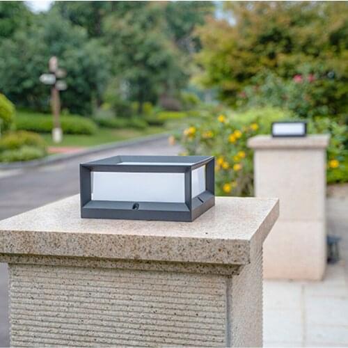 Waterproof LED Post Lamp Front Door Exterior Bollard Light Villa Garden Landscape Pillar Light Patio Floor Pathway Column Lamps