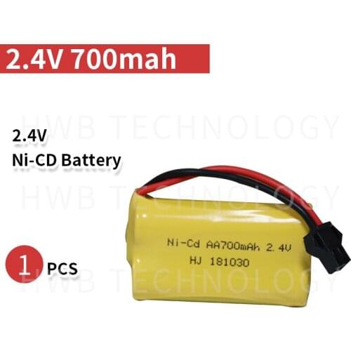 1pc 2.4V 700MA NI-CD rechargeable battery pack AA rechargeable battery
