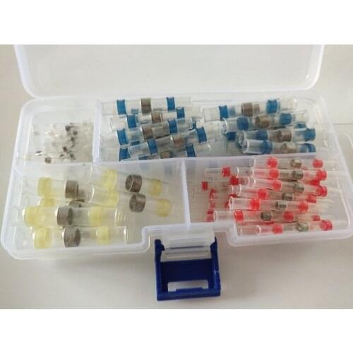 100PCS Waterproof Solder Seal Heat Shrink Butt Connectors Soldering Sleeve Wire Connector Cable Terminal Electrical Connector