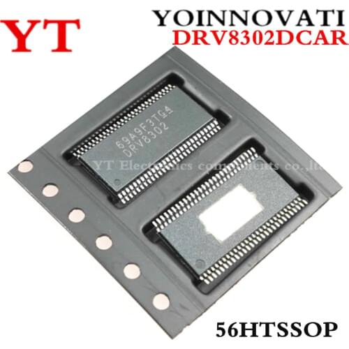 2pcs/lot DRV8302DCAR IC PREDRIVER MOTOR 3PH 56HTSSOP 8302 DRV8302 best quality