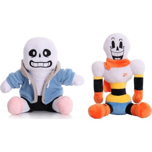 2pcs/lot New 20-30cm Undertale Sans Papyrus Plush Toy Doll Undertale Soft Stuffed Toys for Children Kids Gifts