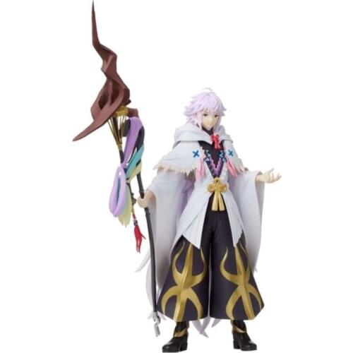 2021 In stock Japanese Original FGO Fate Grand Order Merlin Anime PVC Action Figure Toys For Children Birthday Gifts