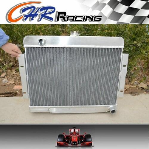 3 ROW 52 mm aluminum radiator for Jeep CJ5 CJ7 L6 V8 1972-1986 chevy engine 73